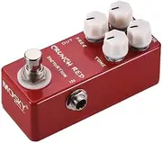 Crunch Red Disto On Guitar Effect Pedal Full Metal Shell True Bypass