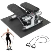 Exercise Stair Stepper Machine Aerobic Fitness Climber With Resistance Bands