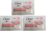 3x Dove Pink Beauty Bar Soap 4 x 90g (12 soaps Total)