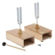 2 X Tuning Fork Box Scientific Physics Experimentation