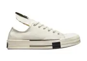 Converse Rick Owens x DRKSHDW DRKSTAR Chuck 70 Low White A00134C 4 Men = 6 Women