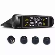 Car Tire Pressure Monitoring System Solar Device Sensor Temperature Alarm TPMS (for: Renault)