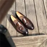 MATTHIEU-ONLY 雙流蘇004 TASSEL LOAFER 深棕色流蘇樂活鞋