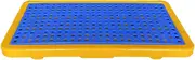 Spill-Proof Tray Oil Tank Spill Tray，Spill Containment Platform, Polyethylene Spill Platform with Flat Grating/Drain Outlet, Modular Factory Garage Leakproof Tray, Anti-Slip Stack Paint Buck
