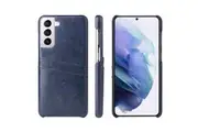 For Samsung Galaxy S21+ Plus Case Deluxe Leather Protective Cover Blue