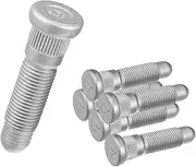 INFINAUTO 6pcs Long Serrated Wheel Studs M14x1.5 Multi-Purpose Stud 11588810 for Chevrolet Silverado 3500 HD 2007-2010 Silver Tone Stylish Design