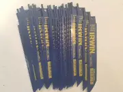 (100) IRWIN 372610BB 6" 10 TPI METAL & WOOD RECIPROCATING SAW BLADES *NEW*