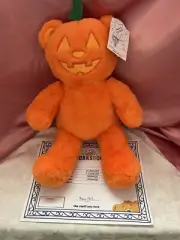 Build A Bear Plush "Pumpkin Glow Teddy Bear" 2024 NEW W/TAGS