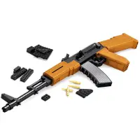 在飛比找蝦皮購物優惠-現貨 積木槍 奧斯尼AK47積木槍兼容樂高AWM拼裝拼插玩具