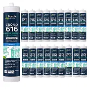 BOSTIK General Purpose Silicone, Neutral Cure (Box of 20) - Matt Black