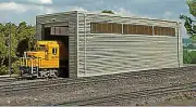 Bachmann 35115 HO Scale Single-Stall Engine House (Shed) - 11-3/8 x 4 x 3-9/16"