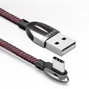 3A 90° Type C Fast Charging Data Cable For Huawei P30 Pro Mate 30 Xiaomi Mi9 9Pro Oneplus 6T 7 Pro 1.8M LENGTH