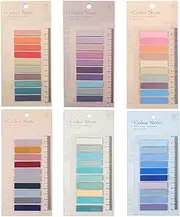 1200-Piece Book Tabs - 60 Colors Writable Morandi Sticky Tabs, Repositionable Color Page Markers - Transparent Sticky Note Post Stick It Tabs, School Supplies, Index Tabs