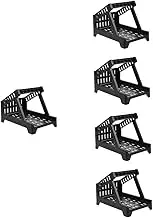 SEWACC 5pcs Desktop Label Holder Convenient Shipping Label Rack for Thermal Printers Design for Space Saving Compatible and Stacked Printer Accessory for Organized Workspaces