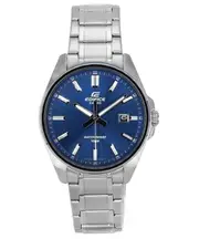 Casio EDIFICE Analog Stainless Steel Blue Dial Quartz EFV-150D-2A Mens Watch