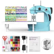 KPCB Sewing Machine [Full Set] with Fabric Bundles and Finger Guard, Mini Ele...
