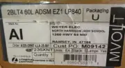 LITHONIA LIGHTING 2BLT4-60L-ADSM-EZ1-LP840 Volumetric Recessed Lighting 2'x4'
