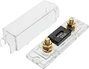 Automotive Fuse Block Panel Mount Holder Transparent Fuse Holder for Vehicle Circuit Protection Compatible with Various Car Models Optimizes Car Audio System Performance