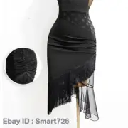 NEW Latin salsa tango rumba Cha cha Square Ballroom Dance Dress#G487 Skirt