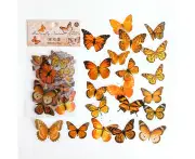 Poppy Crafts Butterfly Nature Sticker Pack - Orange