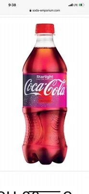 Limited Edition Space Flavored Coca Cola Starlight 20 Oz Bottle Coke