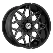 20x10 XF Off-Road XF-238 Gloss Black & Milled Wheel 6x135/6x5.5 (-24mm)