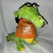 Home Depot Crocodile 12" Plush Soft Toy Stuffed Animal Leather Jacket And Apron