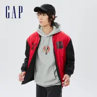 在飛比找蝦皮商城優惠-Gap 男裝 Logo雙面穿飛行外套-紅色(506329)