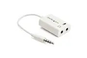 StarTech Headset Splitter 4 Pin to 2x3 Pin 3.5mm Headset Splitter Adapter
