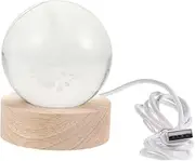LED Crystal Ball Night Light Adorable Decorative Lamp for Home Decor Unique Design for Bedroom Bedside for Birthdays Holidays Sphere with Warm Base