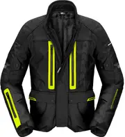 Spidi Traveler 3 Evo, textile jacket H2Out , color: Black/Neon-Yellow , size: M
