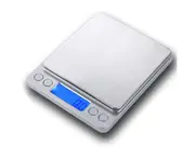 Digital Gram Scale with 2 Trays, 6 Units Gram Scales Digital Weight Gram and Oz - 1kg/0.1g