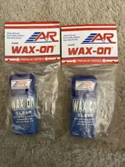 Set of 2-A&R Wax-On Clear Hockey Rub On Stick 100% Petroleum Wax Protects Blade