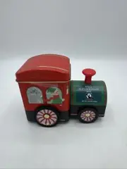 New Christmas Drinking Hot Chocolate Fairtrade Tin M&S, 100g Train With Wheels