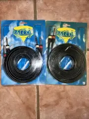 Falcon RCA male to RCA male plug mono vintage quality cable 10 foot - 2 Sets