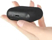 ANJANK Mini Portable Sound Machine for Sleep,Travel White Noise Black, Black