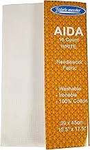 Aida 16 Count White 49x45cm