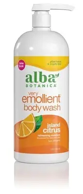 Alba Botanica Very Emollient Body Wash, Island Citrus, 32 Oz (Packaging May Vary