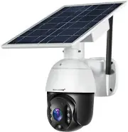 1080P HD Solar Power Security Outdoor PTZ Camera 4G/WiFi Cloud/SD Card Stroage