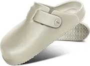 [KEMISANT] Women Clogs,Comfortable Mules Sandals Slippers Nurse Garden Shoes Unisex for Men Cushioned Support