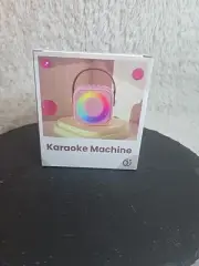 Mini Karaoke Machine with 2 Microphones Bluetooth Speaker for Kid Adult