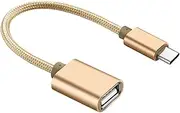 NUOBESTY Type C to USB Adapter Cable Durable Connector Braided Cable Fast Data Transfer for Smartphones Laptops Tablets and Peripherals Finish