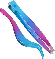 OATIPHO 1 Set Travel Eyebrow Tweezers for Women Lightweight Precision Facial Hair Removal Tool with Ergonomic Handle Design for Easy Control and High Definition Brow Shaping for Beauty