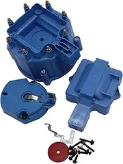 Performance Blue Male HEI Distributor Cap & Rotor Replacement Kits Fits for SBC BBC 305 350 454
