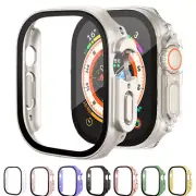 PC Accessorie Screen Protector Glass+Cover Case For Apple Watch Ultra 49mm