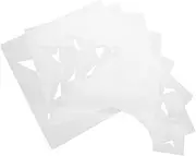 8pcs Star Pattern Stencils for Painting Canvas Reusable Plastic Drawing Templates for DIY Crafting Art Projects