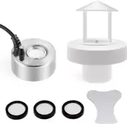 Mxmoonant 350ml/H Ultrasonic Mist Maker Set Pond Fogger DC 24V Mini Metal Ato...