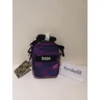 在飛比找蝦皮購物優惠-『thursday』 日本 BAPE 紫迷彩 小包 肩小包 