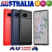 For Google Pixel 7a 7 7Pro Case Shockproof Carbon Fiber Heavy Duty Cover