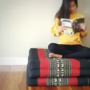 MANGO TREES Queen Size Foldable Mattress Natrual Kapok Fibre Filled RedEle